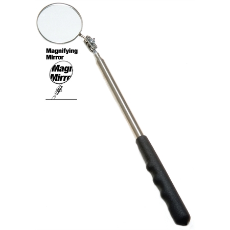 ULLMAN DEVICES Extra Long 2-1/4â€ Diameter Magnifying Inspection Mirror HTC-2LM